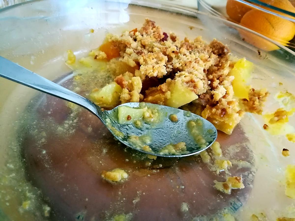 recette Crumble abricots brugnons au petits beurres