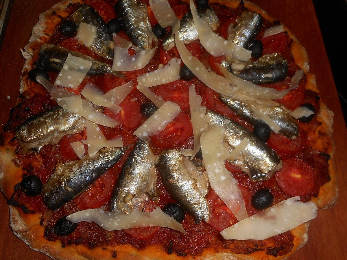 recette Pizza aux sardines