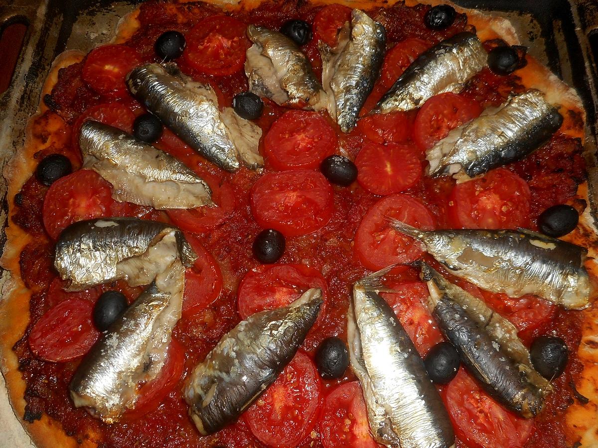 recette Pizza aux sardines