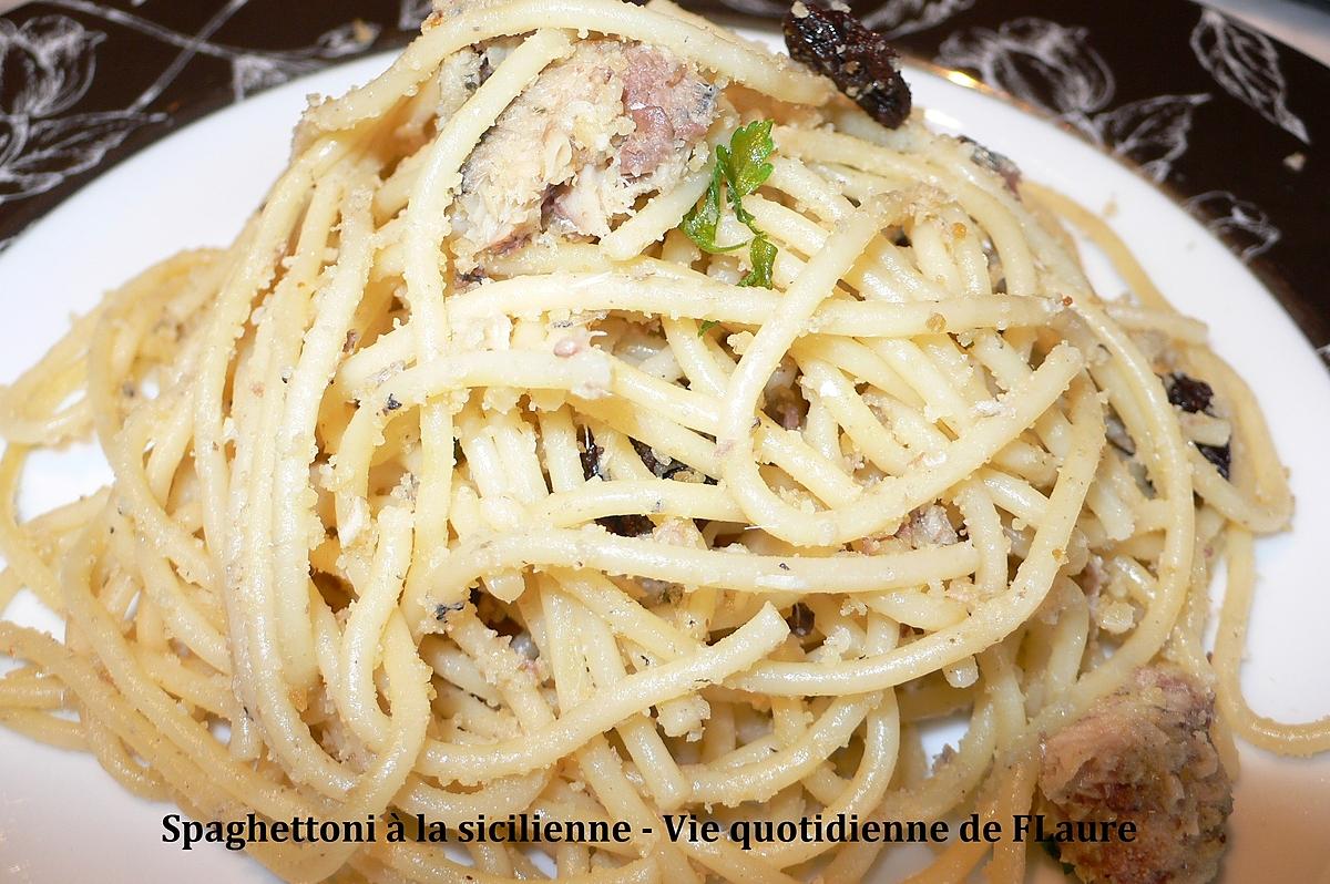 recette Spaghettoni  à la sicilienne