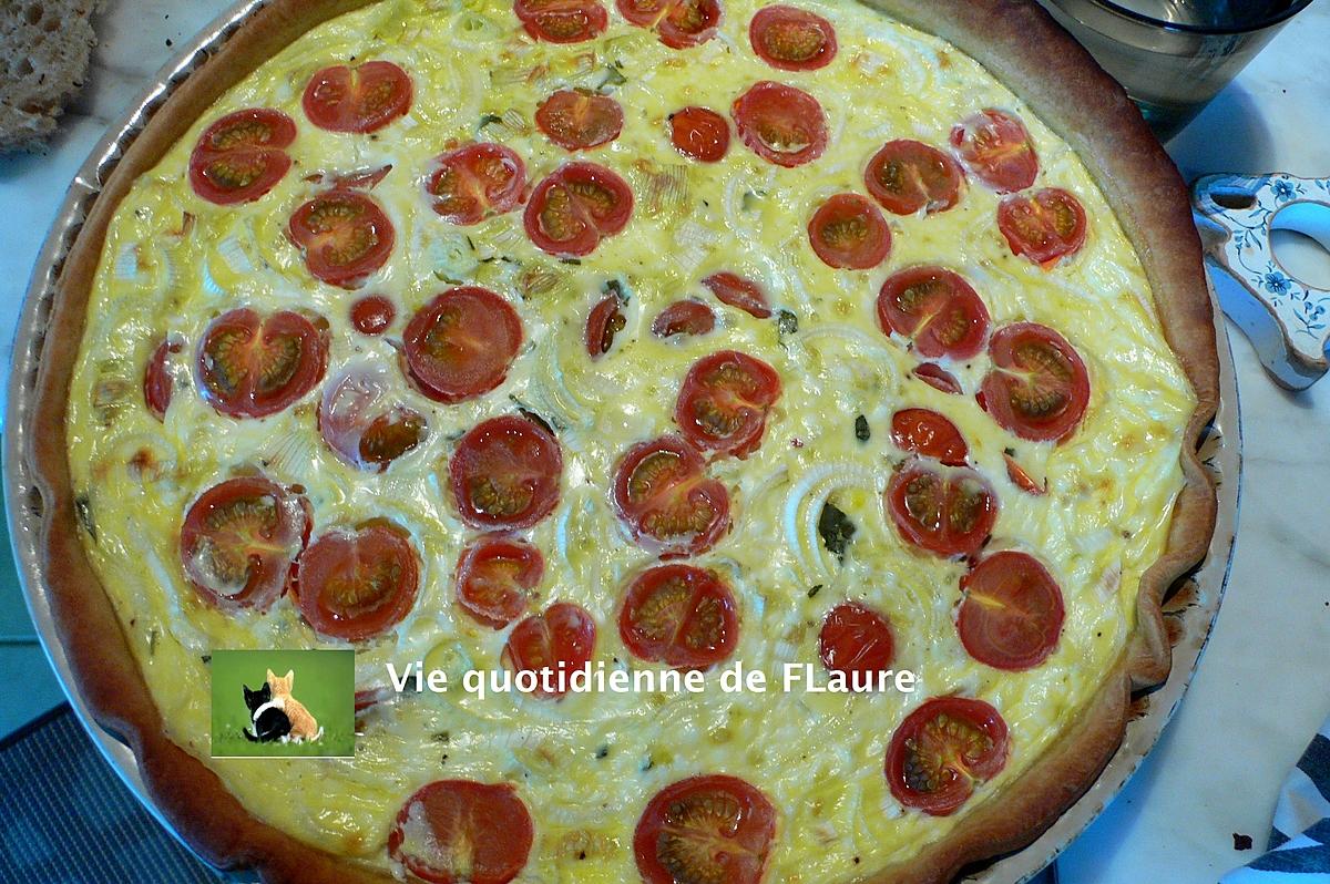 recette Quiche oignons et tomates cerise