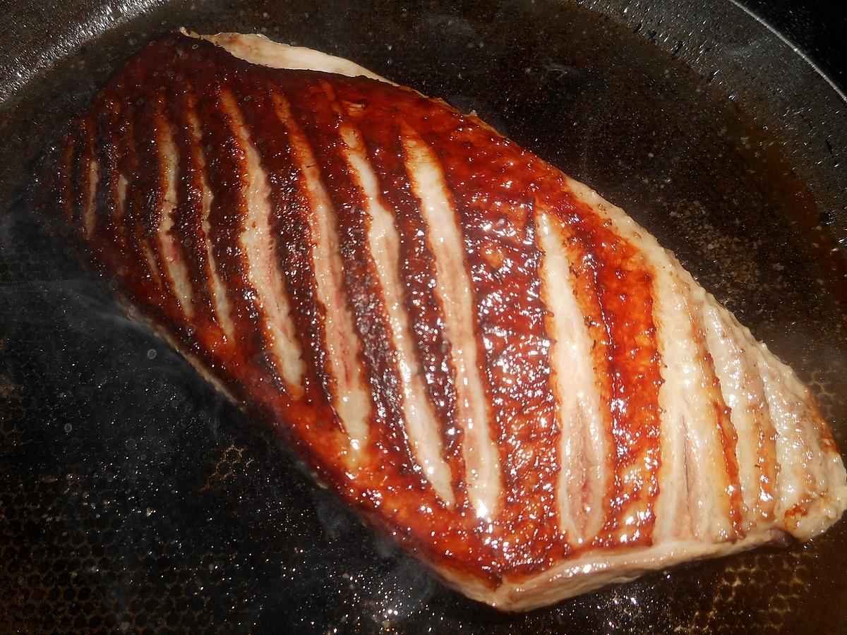 recette Salade au magret de canard aux peches de vigne