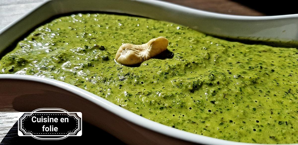 recette Pesto de vert de blettes et persil aux noix de cajou