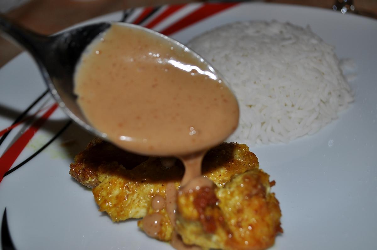 recette Poulet  sauce Satay