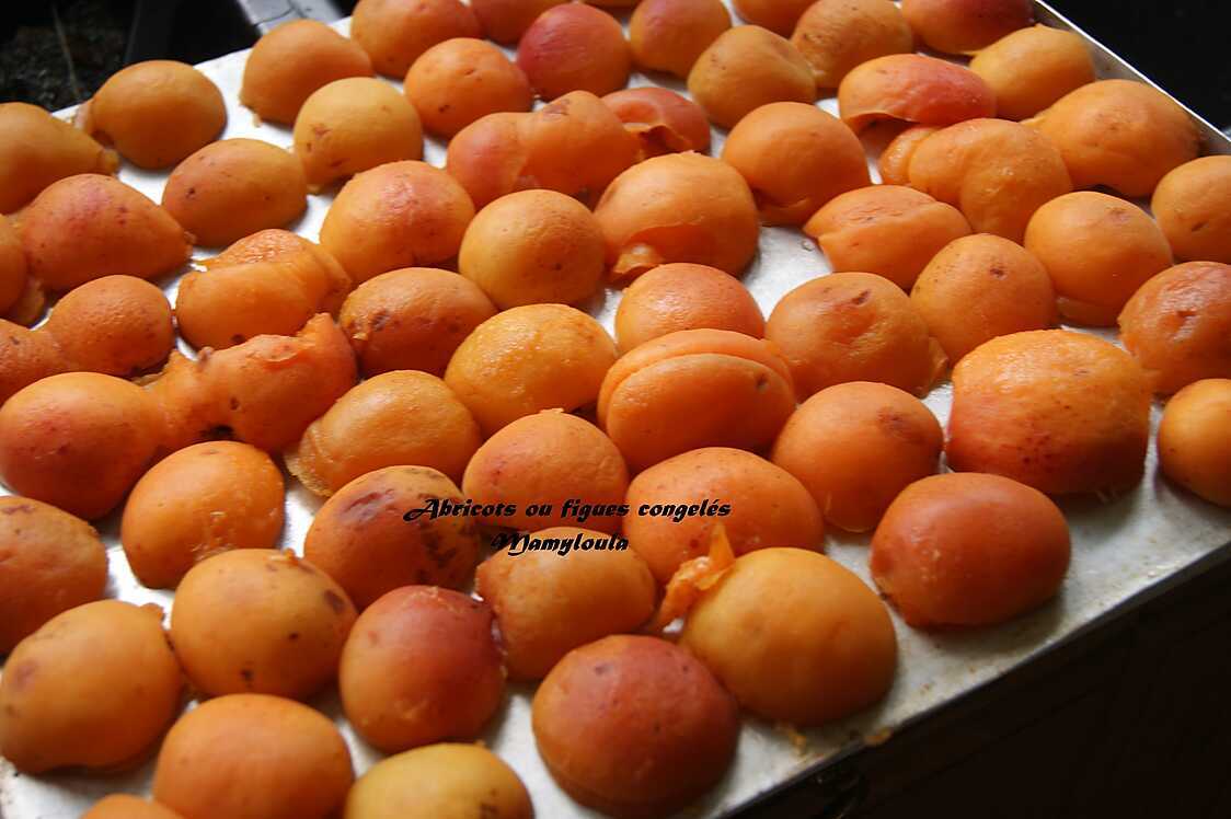 Recette de Figues et abricots congelés
