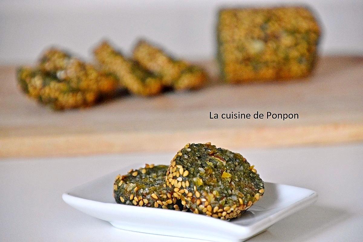 recette Barre énergétique aux noix de macadamia et spiruline, vegan