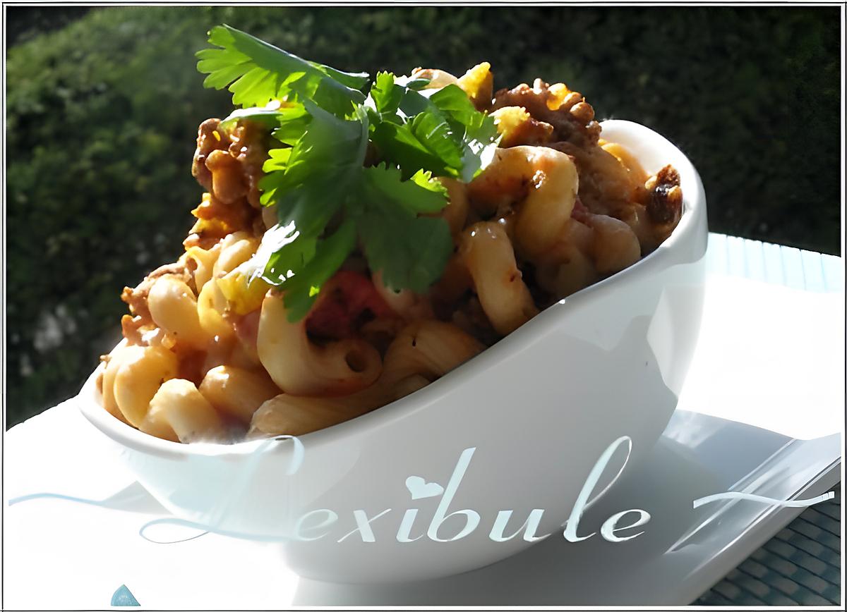 recette Macaroni à la viande simple et délicieux