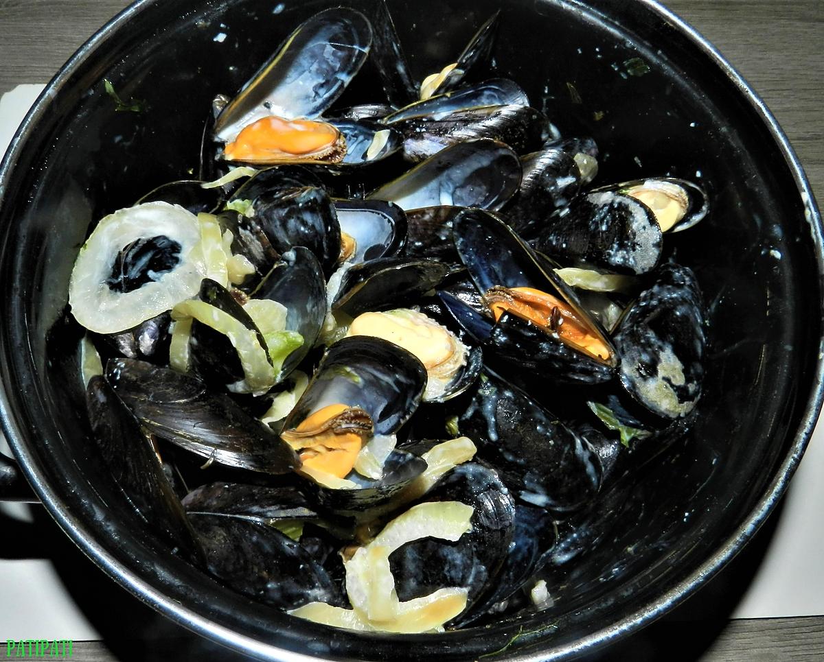 recette Moules à la crème