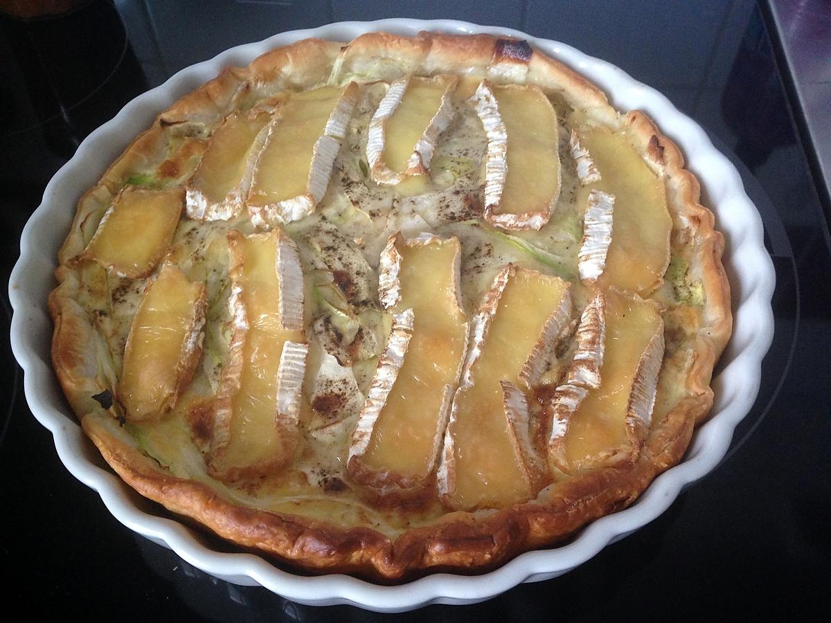 recette tarte au camembert et courgettes