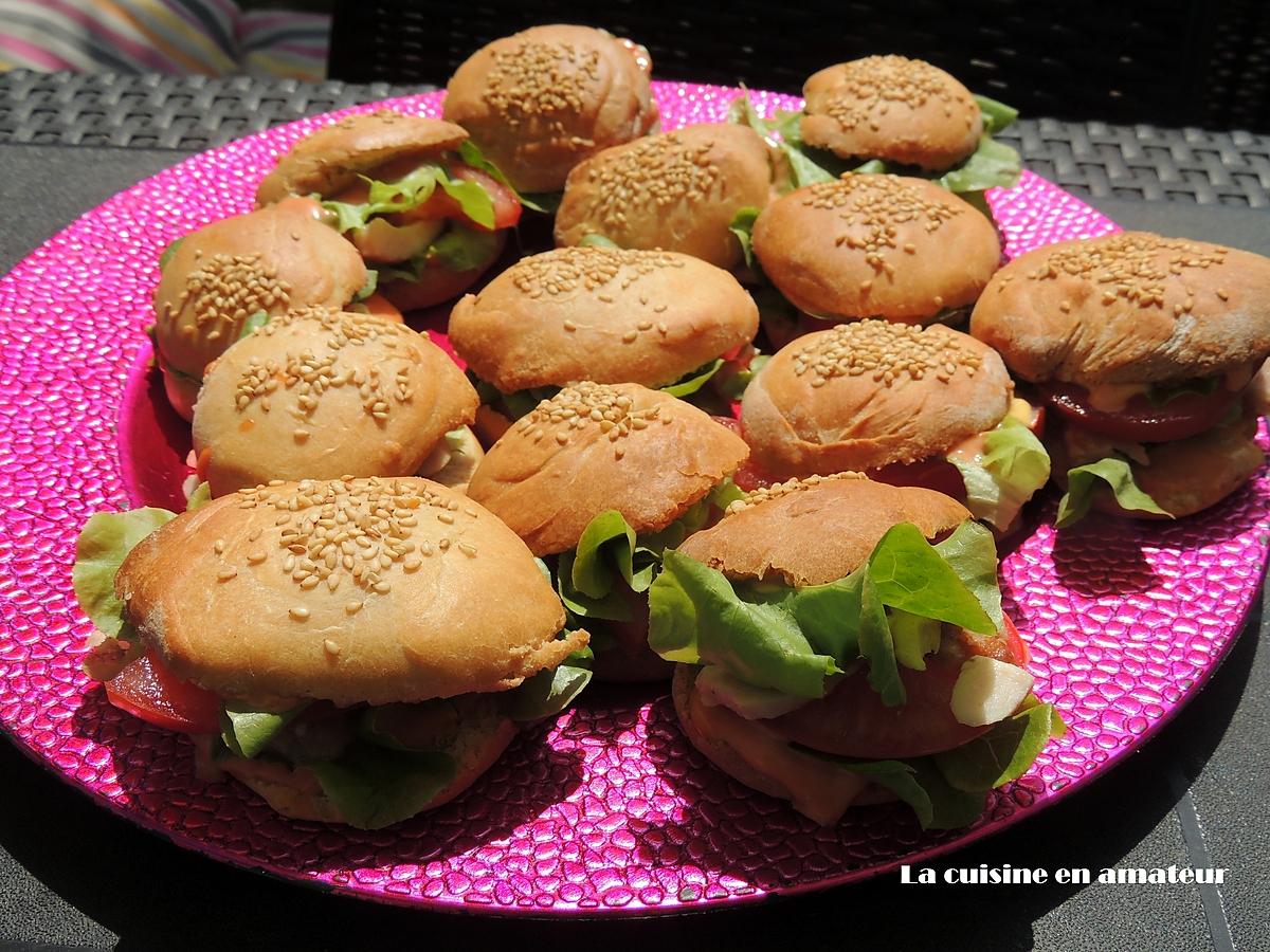 recette Mini buns au poulet