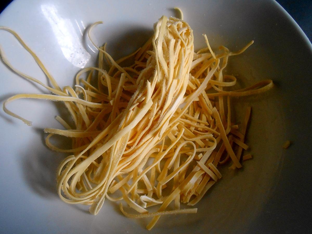 recette FETTUCCINI EFFILOCHEE DE RAIE