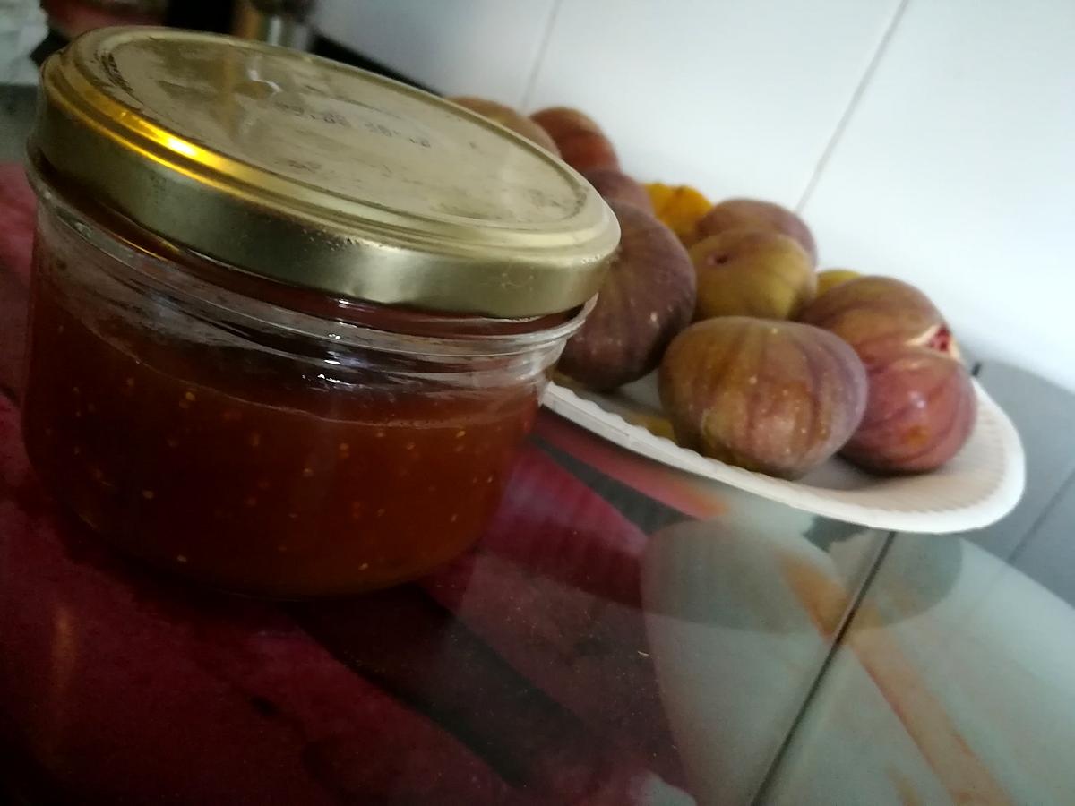 recette Confiture de pêche abricot et figues au Thermomix