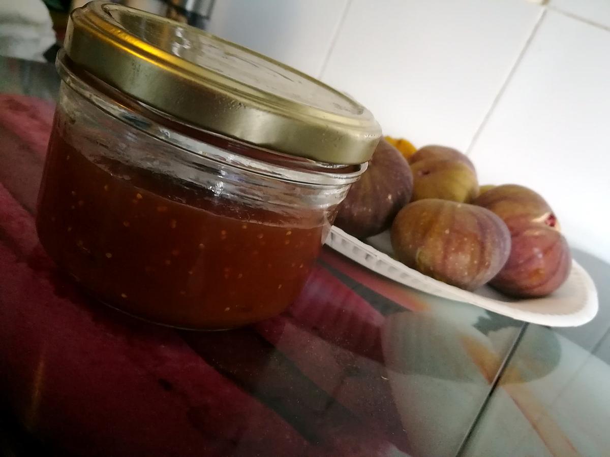 recette Confiture de pêche abricot et figues au Thermomix