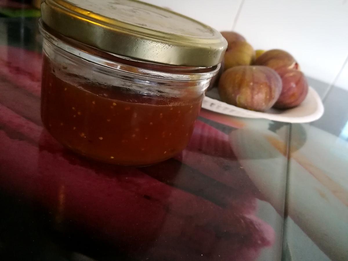 recette Confiture de pêche abricot et figues au Thermomix
