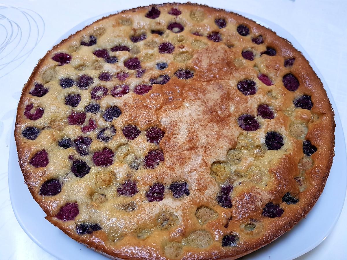 recette Gâteau aux framboises et aux amandes