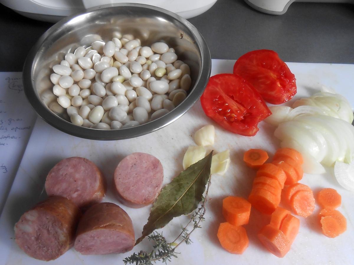 recette RAGOUT DE COCO PAIMPOL AU SAUCISSON FUME