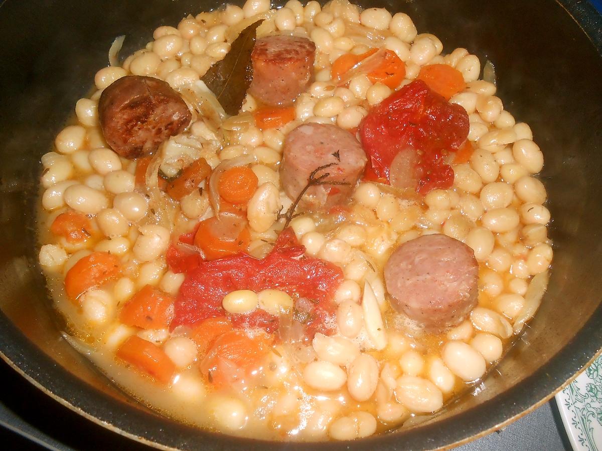 recette RAGOUT DE COCO PAIMPOL AU SAUCISSON FUME