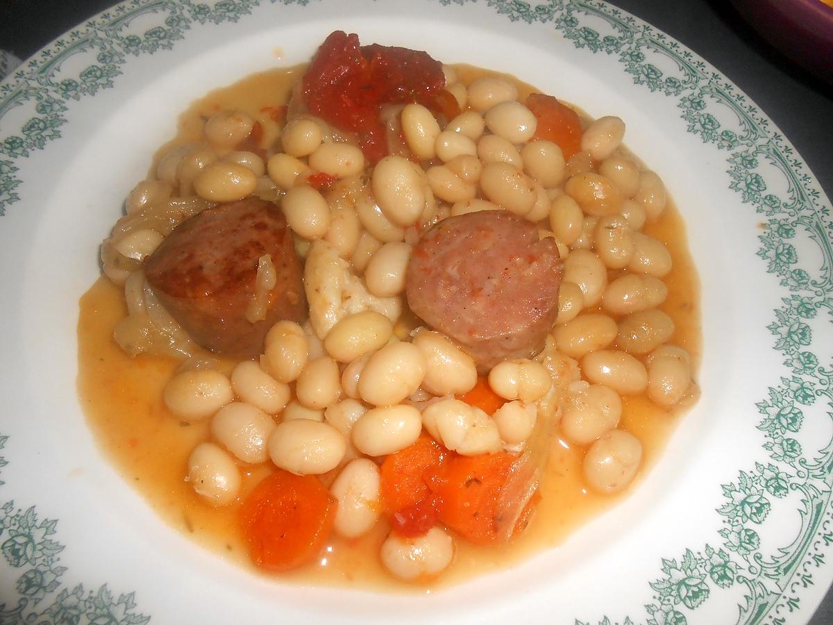 recette RAGOUT DE COCO PAIMPOL AU SAUCISSON FUME