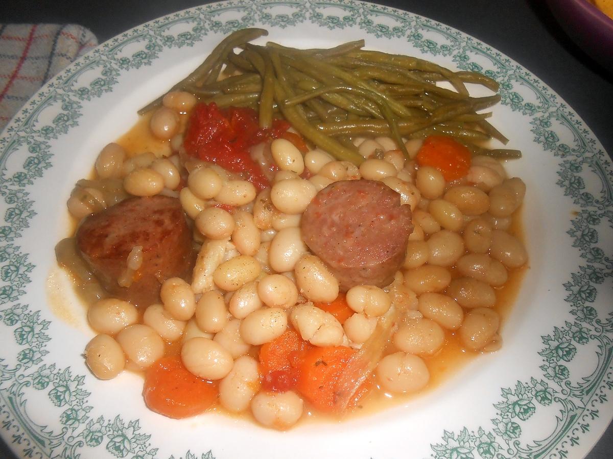 recette RAGOUT DE COCO PAIMPOL AU SAUCISSON FUME