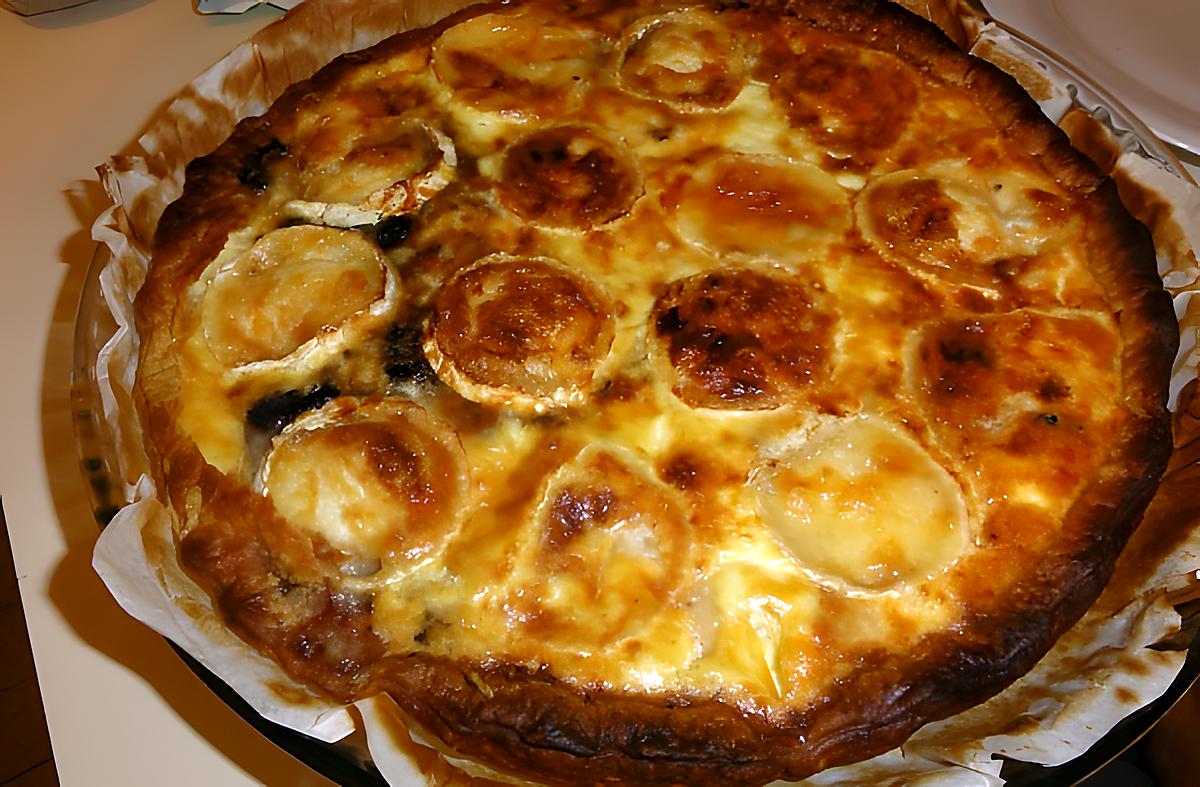 recette Quiche aux crevettes et au chèvre