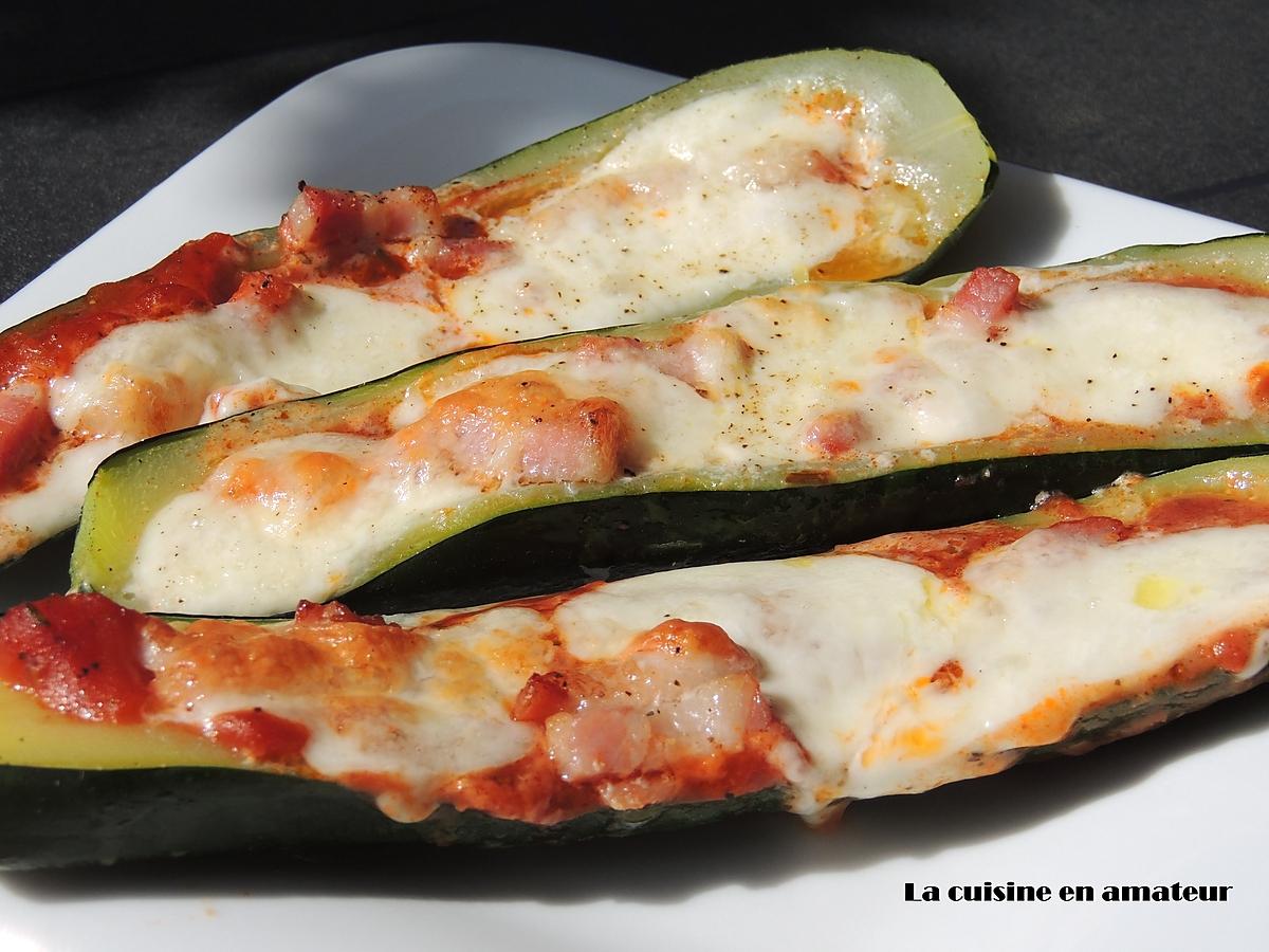 recette Courgettes façon pizza