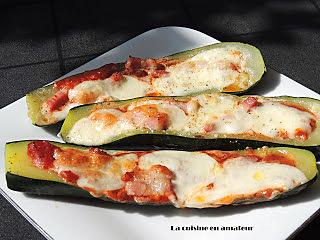 recette Courgettes façon pizza