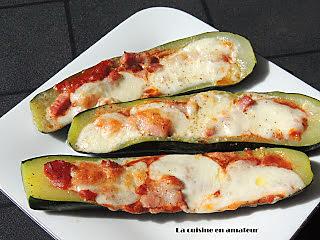 recette Courgettes façon pizza