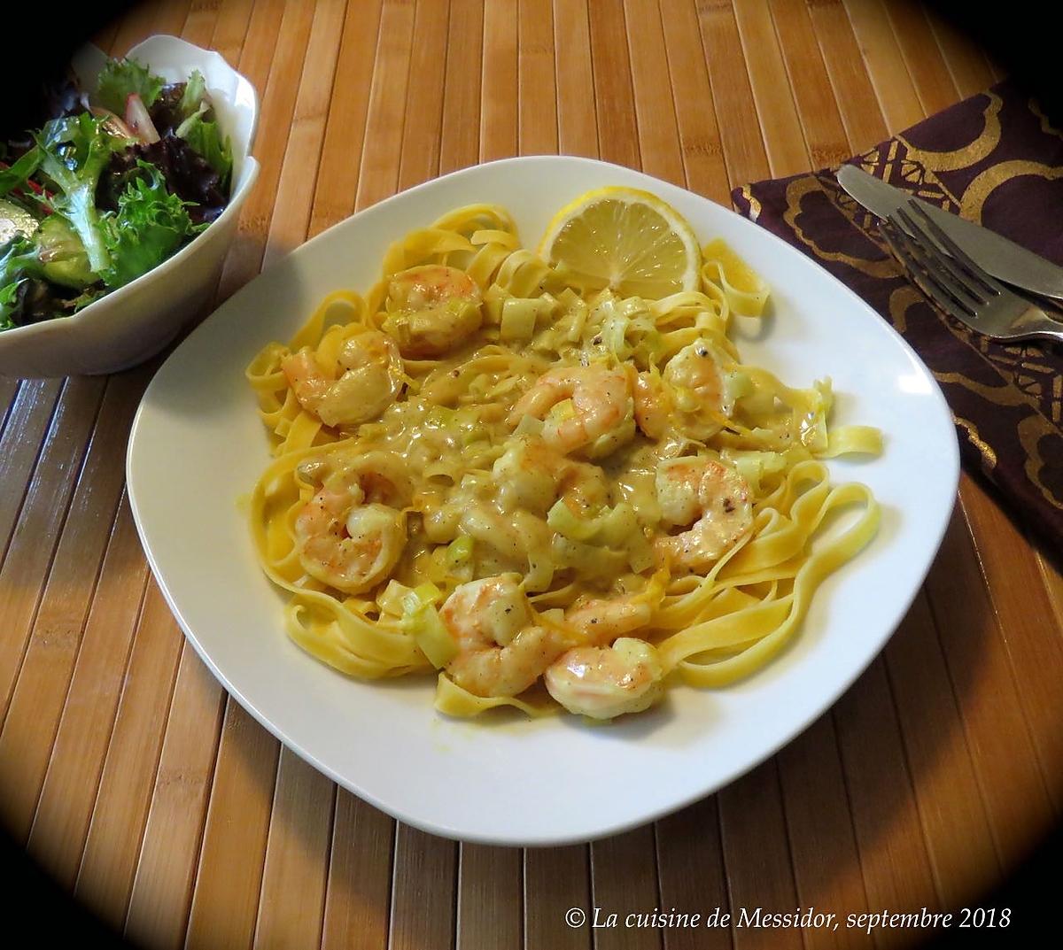 recette Crevettes au citron et au lait de coco