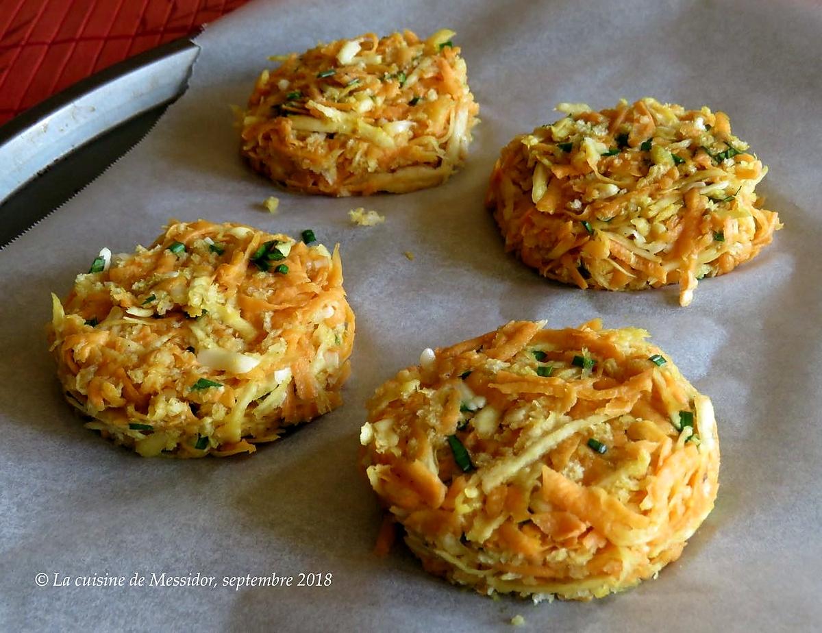 recette Galettes de patate douce et de panais