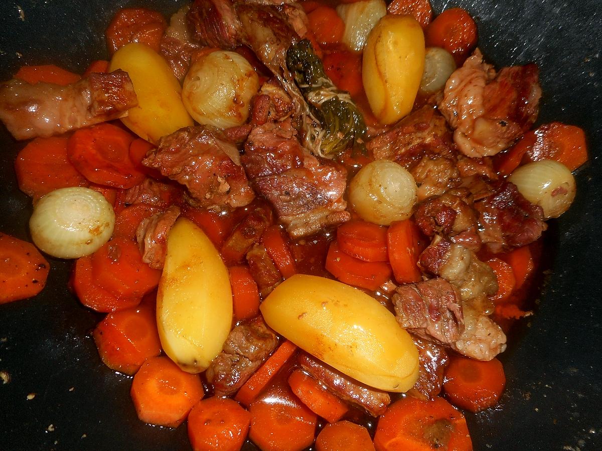 recette Tendrons de veau aux carottes des sables mijotés en cocotte