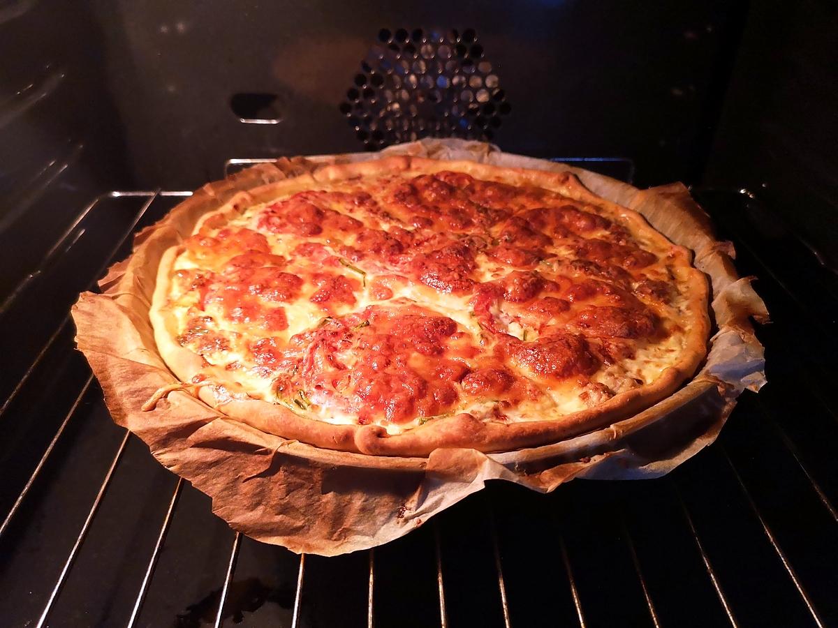 recette Tarte au thon tomate mozzarella