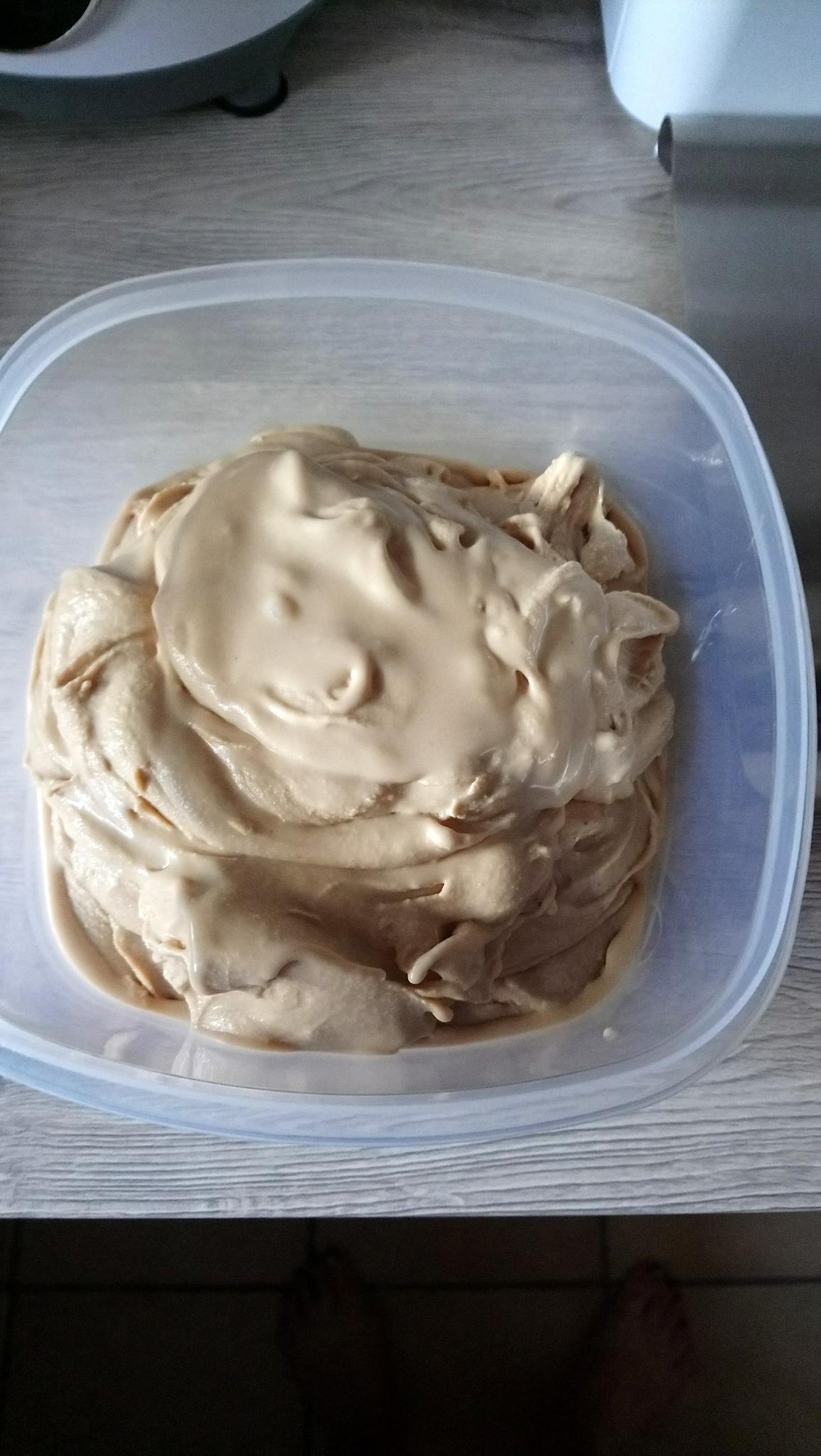 recette glace  caramel