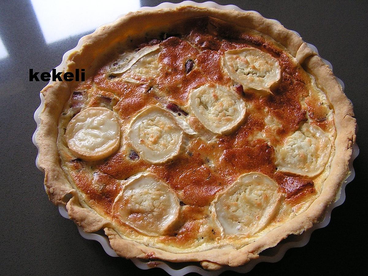 recette Quiche au fromage de chèvre