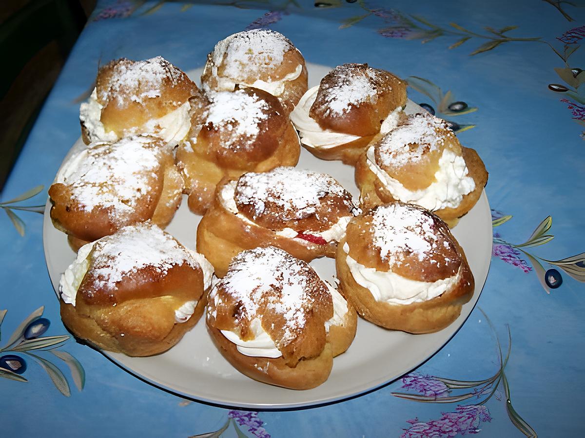 recette Choux chantilly fraise