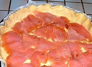 recette Tarte au saumon