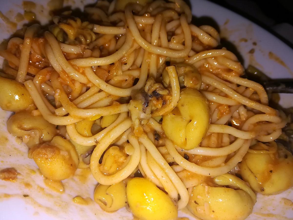 recette Spaghettis au Supions