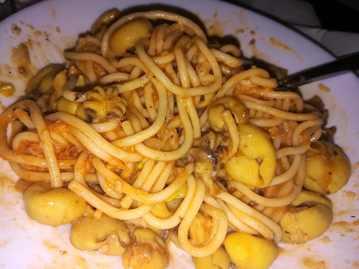 recette Spaghettis au Supions