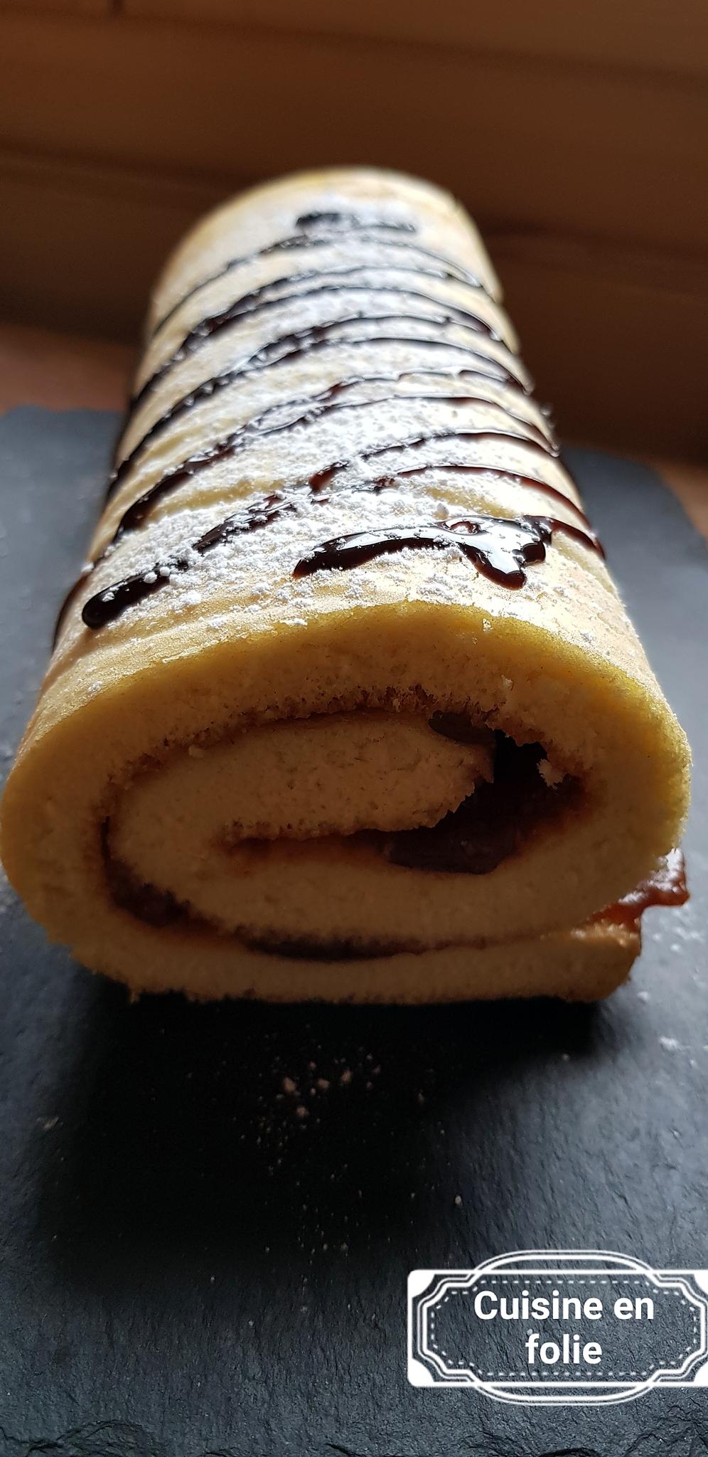 recette Gateau roulé express à la confiture de figue, (très façile)