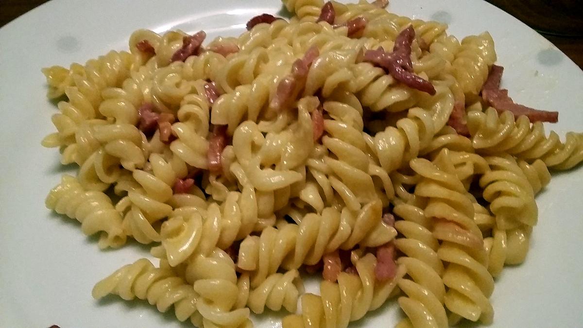 recette Nouilles à la carbonara