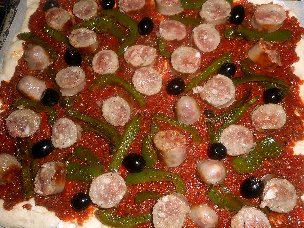 recette Pizza saucisse de veau au fenouil