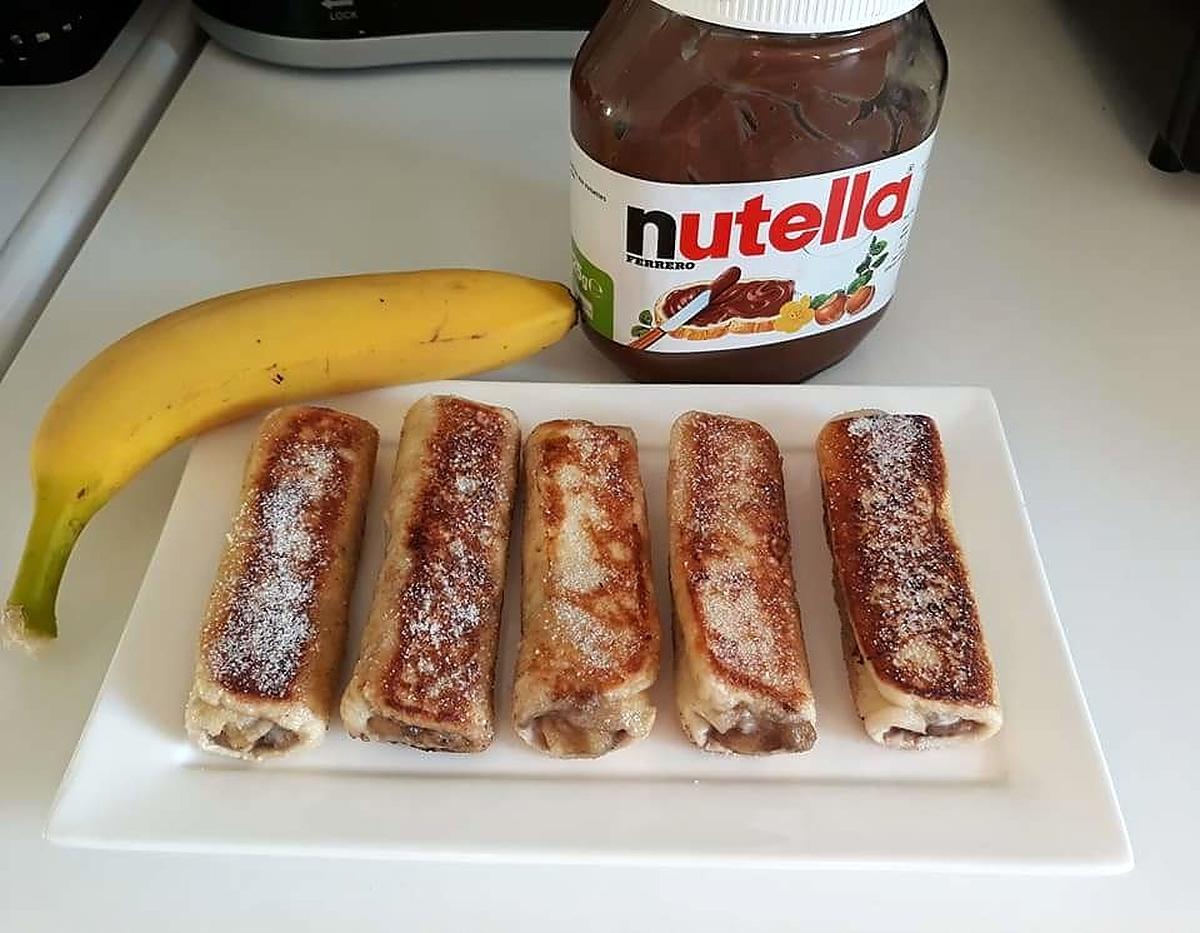 recette Roule banane et nutella