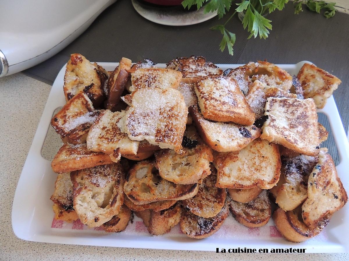 recette Pain perdu à la fleur d'oranger