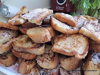 recette Pain perdu à la fleur d'oranger