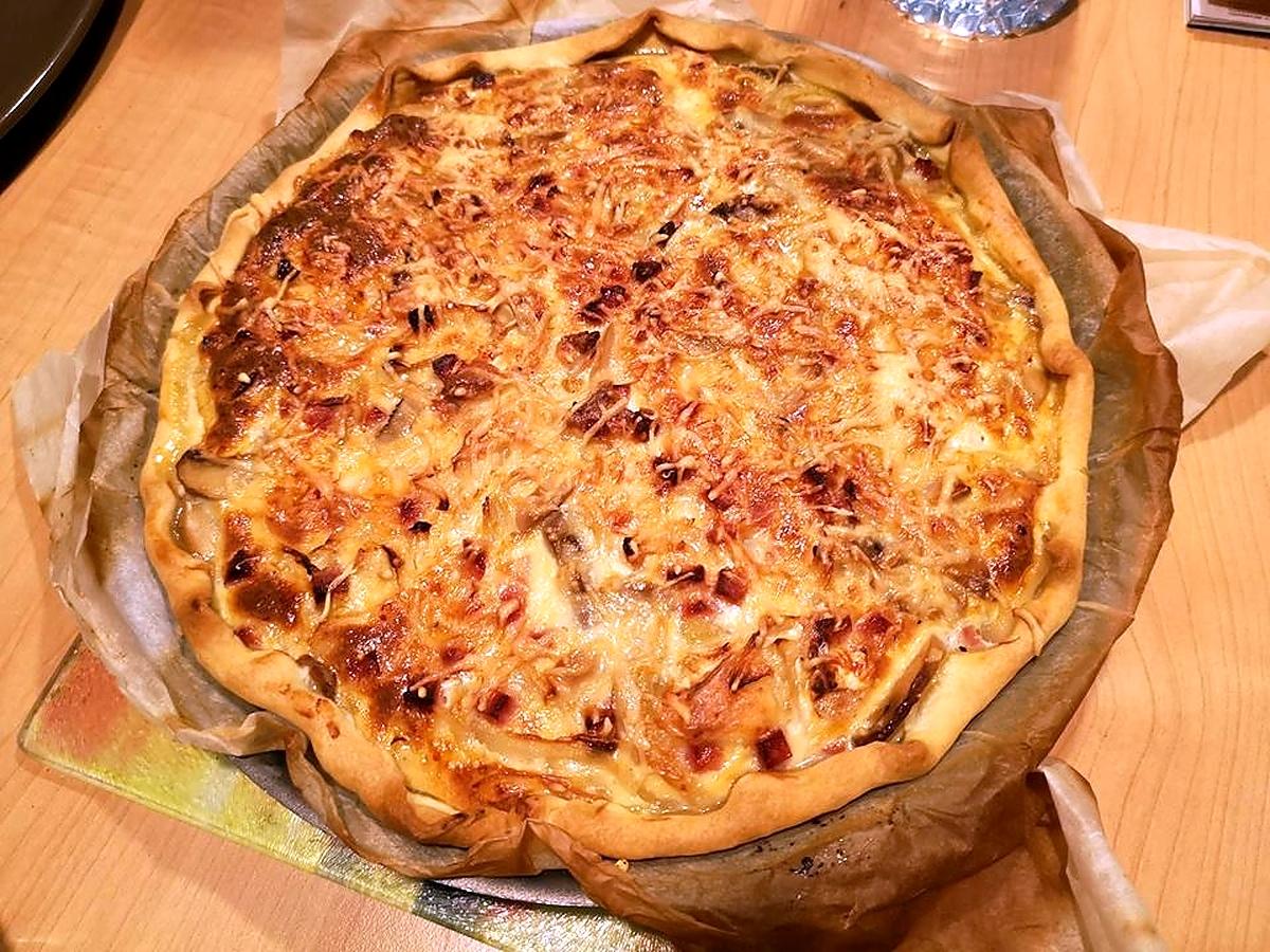 recette Quiche jambon oignon champignon etc