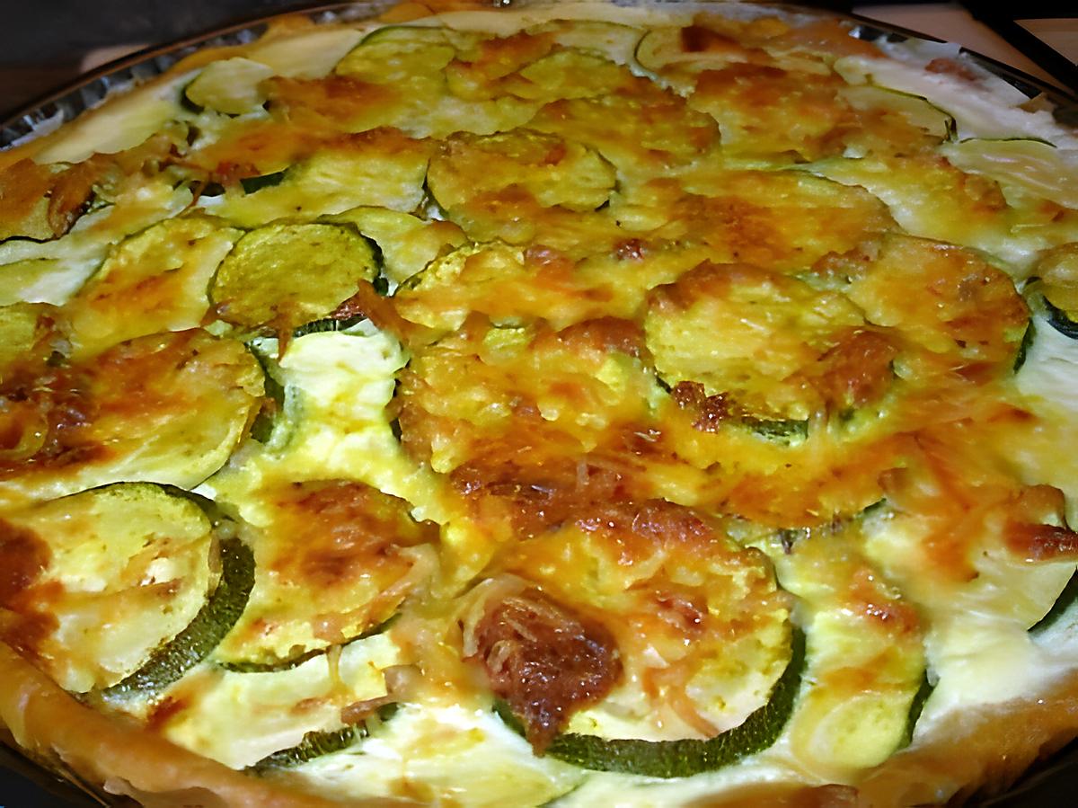 recette Tarte courgettes et tofinelles.