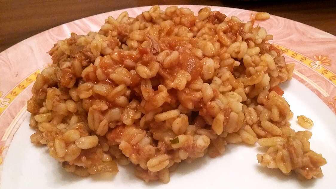 Recette d'Ebly au thon sauce tomate