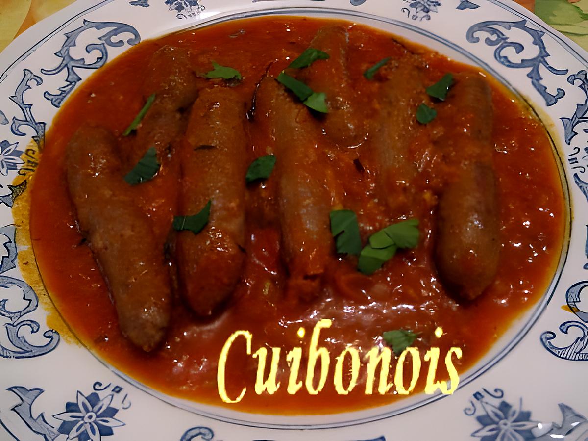 recette Merguez- sauce tomate façon Cuibonois.