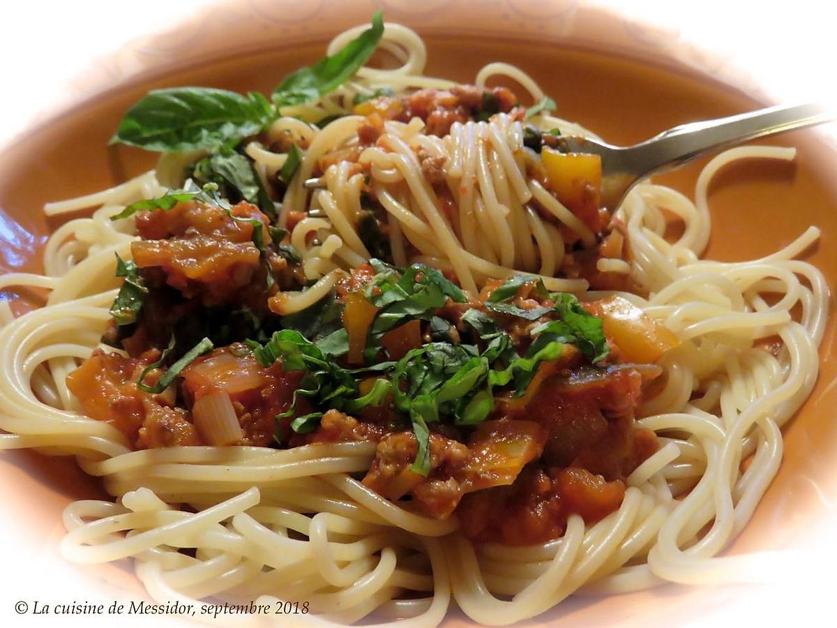recette Sauce à spaghetti, façon ratatouille +