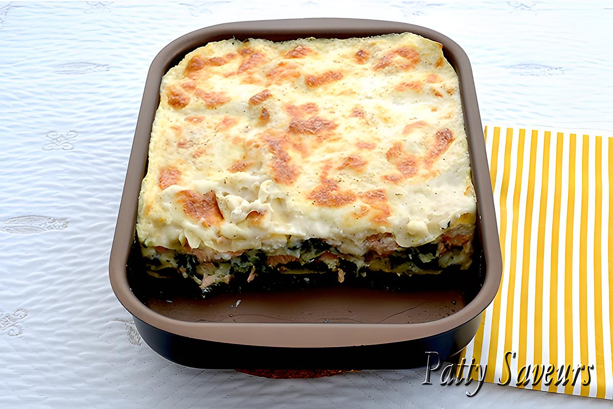 recette Lasagne de Saumon aux Epinards