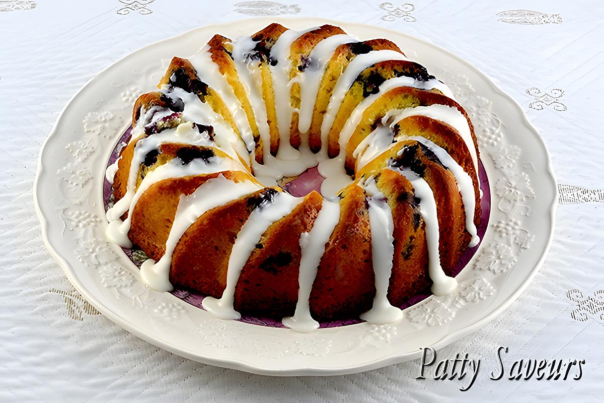 recette Bundt Cake au Citron et Myrtilles